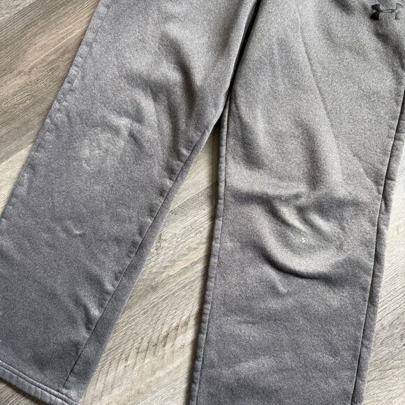 Under Armour STORM Sweatpants Gray Medium Boys Fleece Lined Athleisure - Picture 9 of 9